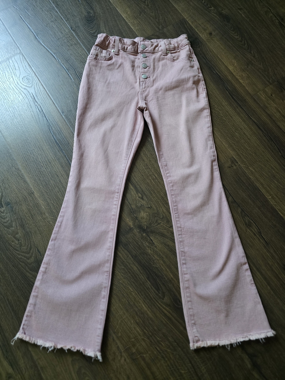 Cat & Jack Dusty Pink High-Rise Flare Jeans